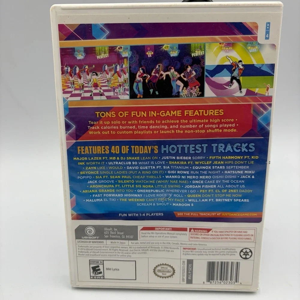 Just Dance 2017 Nintendo Wii Game Ubisoft Tested